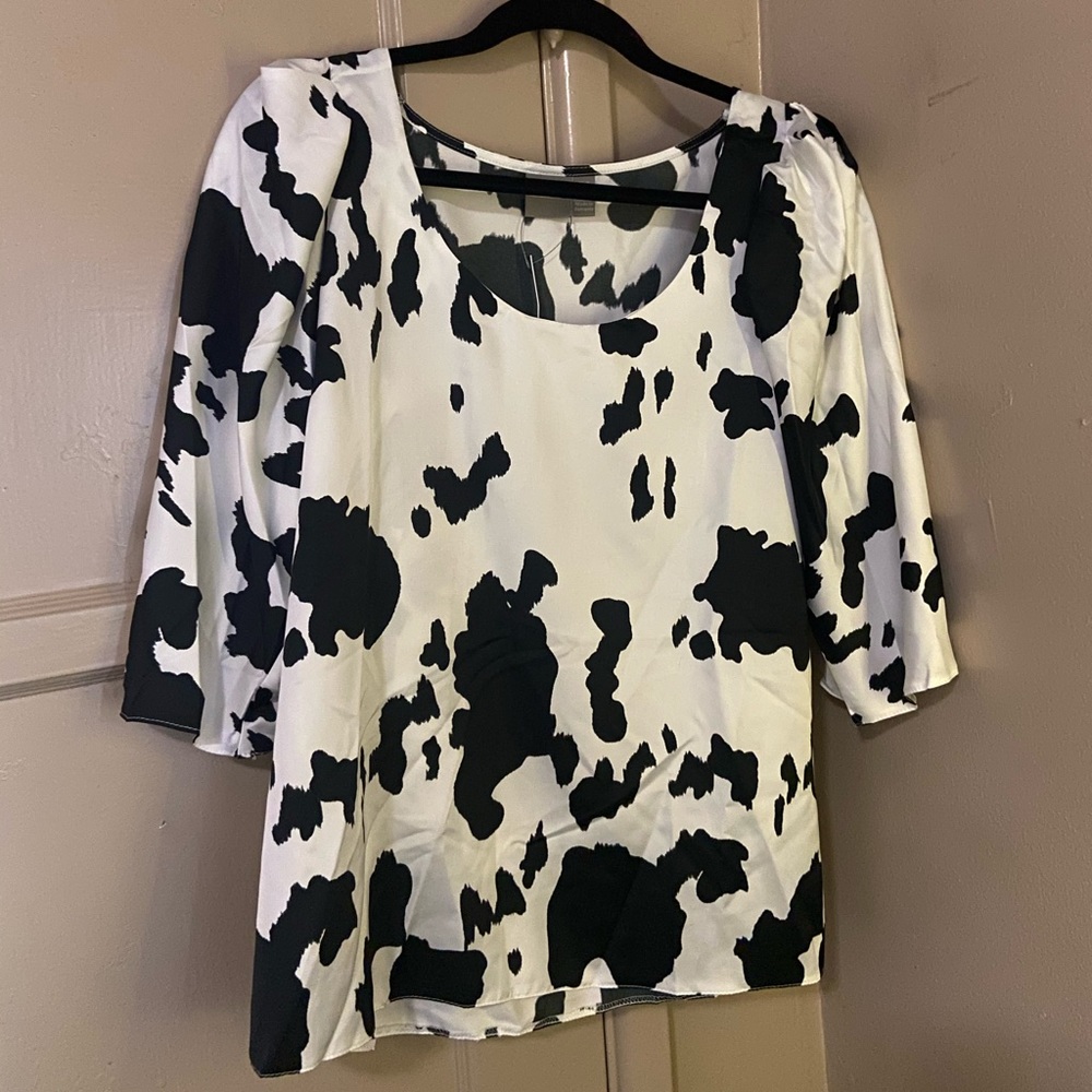 NWT ASOS Cow print blouse
